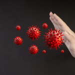 Hand währt Viren ab