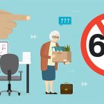 Grafik die zeigt, dass Menschen ab 60 nicht mehr im Arbeitsleben erwünscht sind.