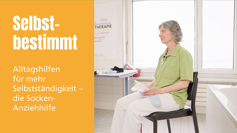 Ergotherapie - Alltagshilfen: Die Sockenanziehhilfe